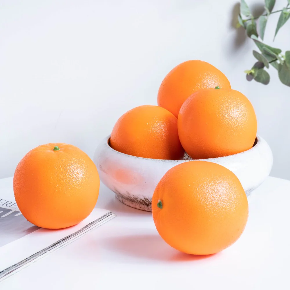 Decorative Citrus Orange Set Of 5 - Image 3