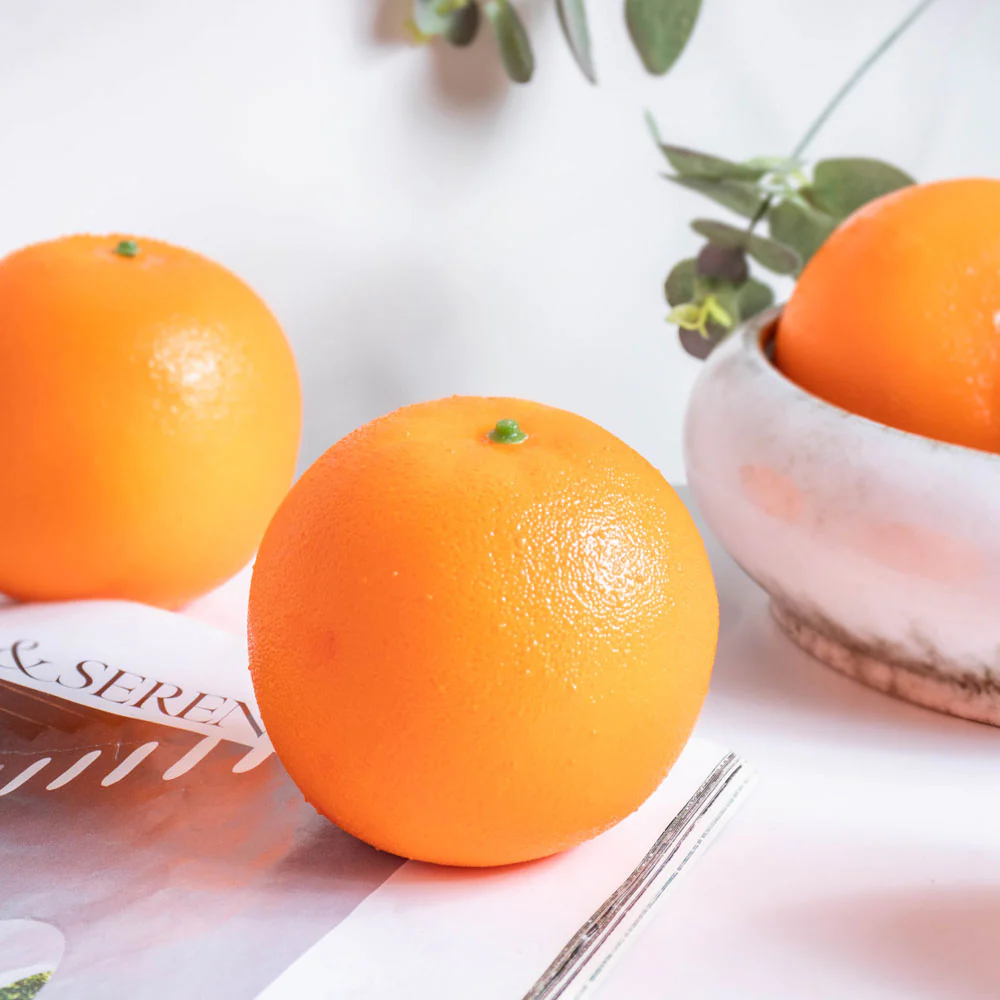 Decorative Citrus Orange Set Of 5 - Image 4