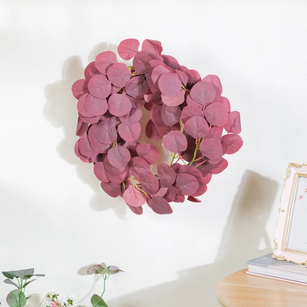 Decorative Eucalyptus Leaf Vine Purple - Image 4