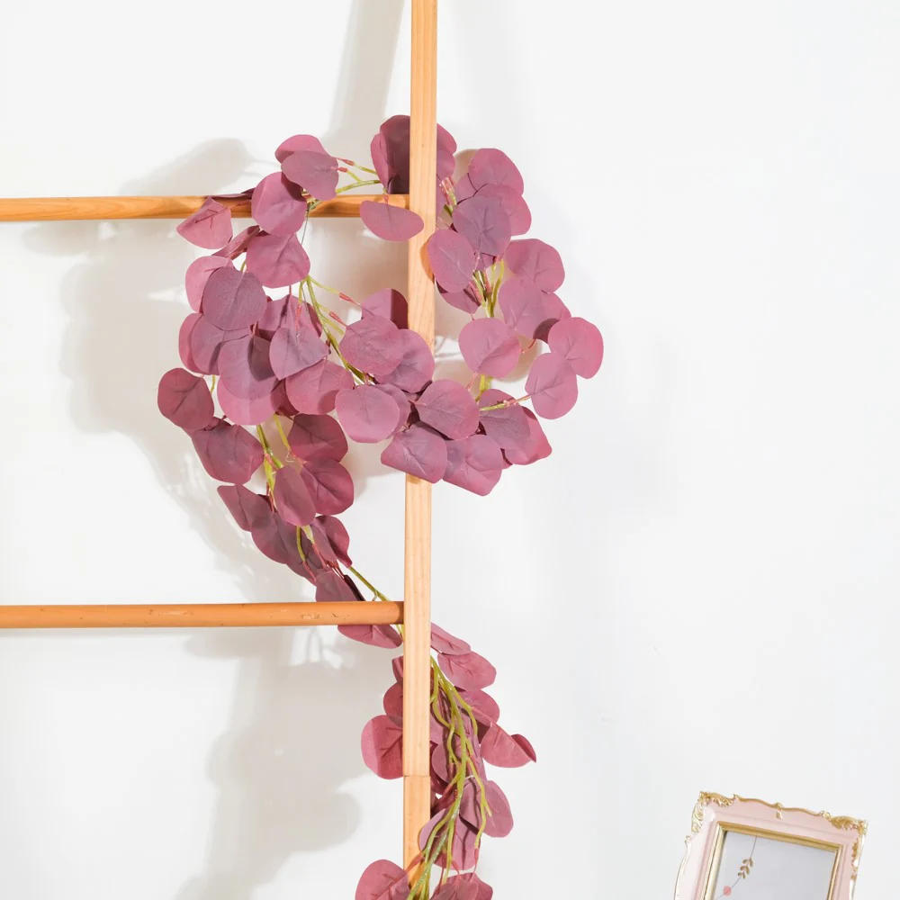 Decorative Eucalyptus Leaf Vine Purple - Image 5