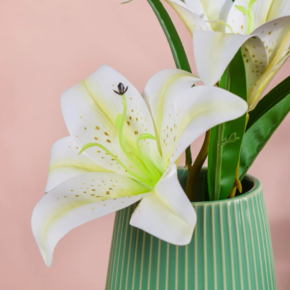 Decorative Lily Branch White Set Of 2 - Image 6