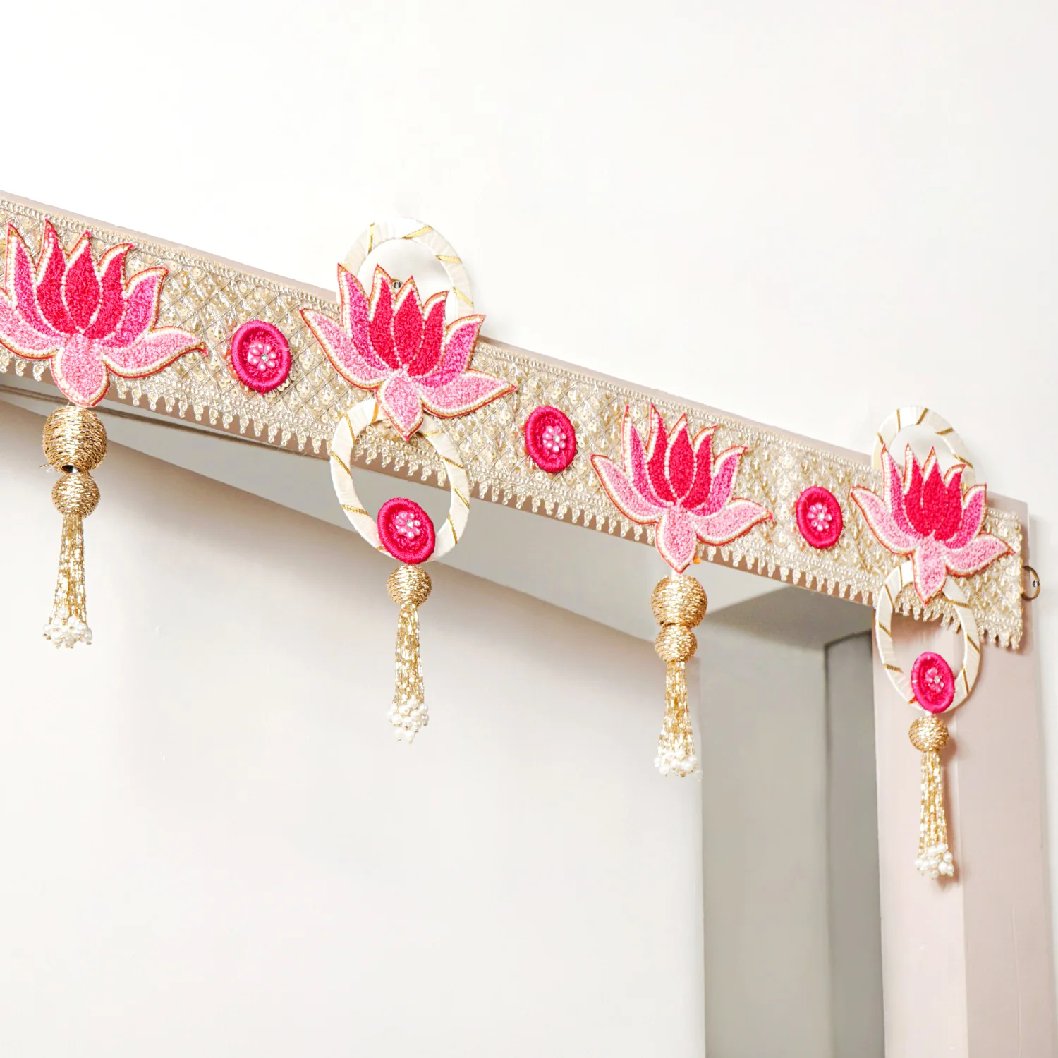 Decorative Lotus Wall Hanging Toran For Diwali - Image 6