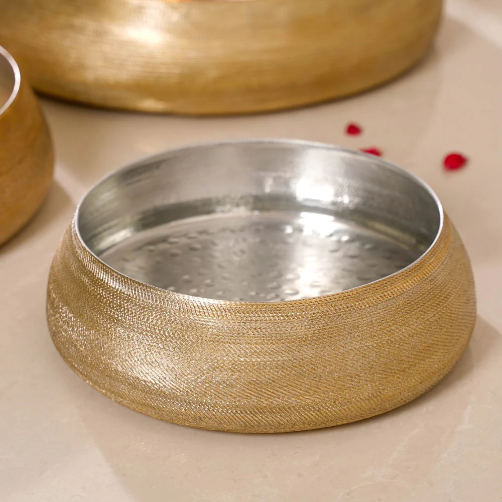 Decorative Metal Urli Bowl Set Of 3 - Image 3