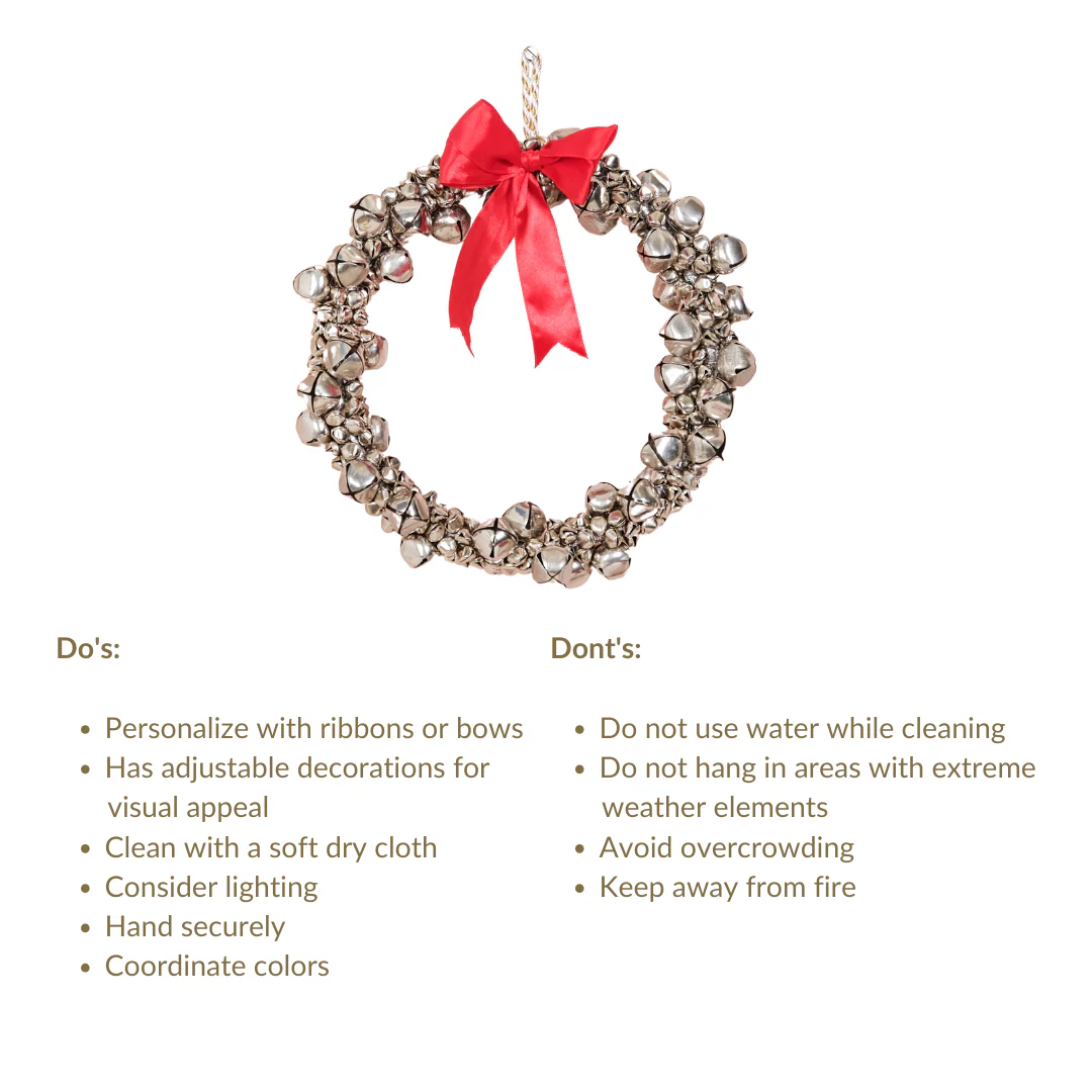 Decorative Silver Bells Wreath - Image 7