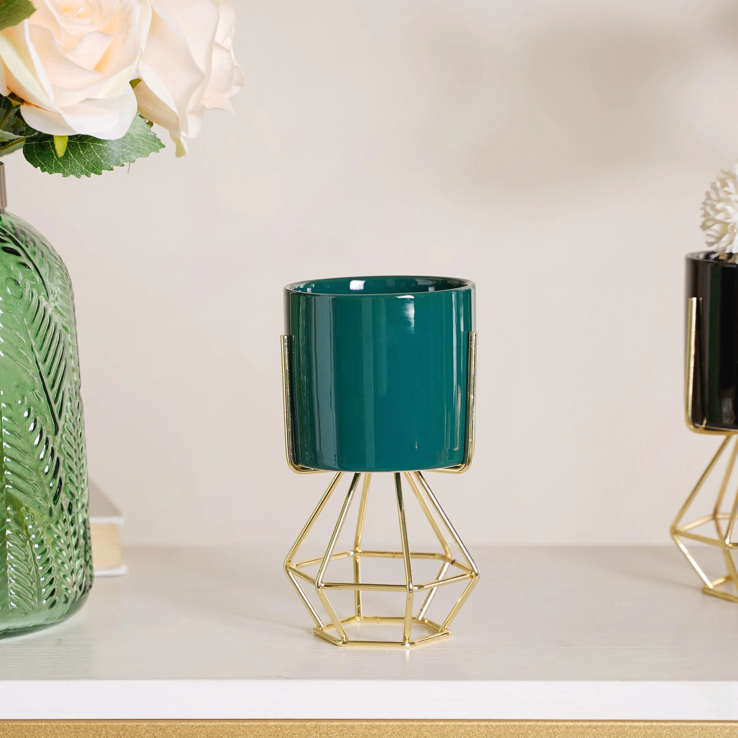 Designed Stand Cylindrical Pot - Image 10