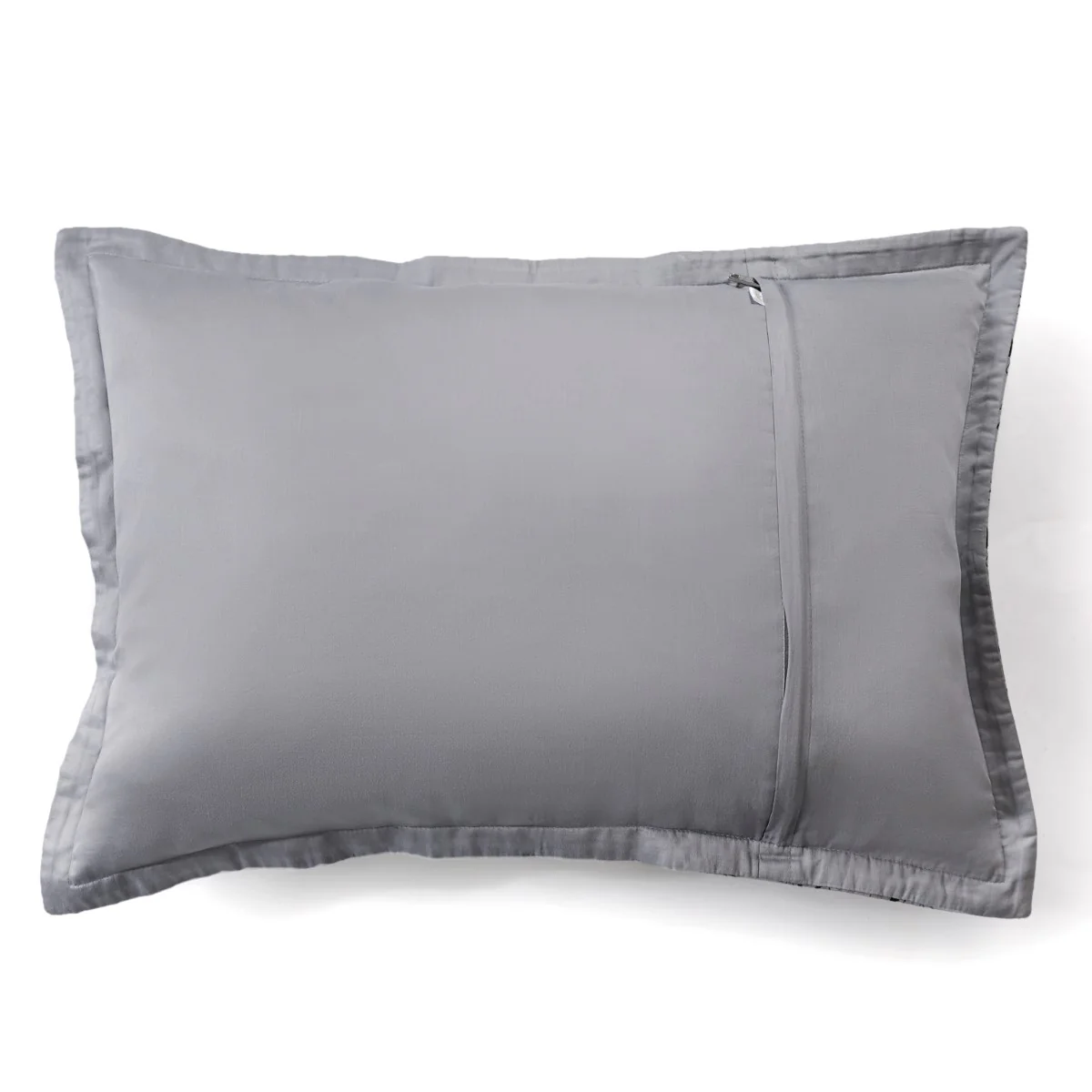 Designer King Size Bed Cover Grey - Image 12
