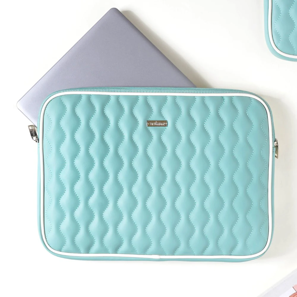 Designer Waterproof Laptop Sleeve Seagreen - Image 4