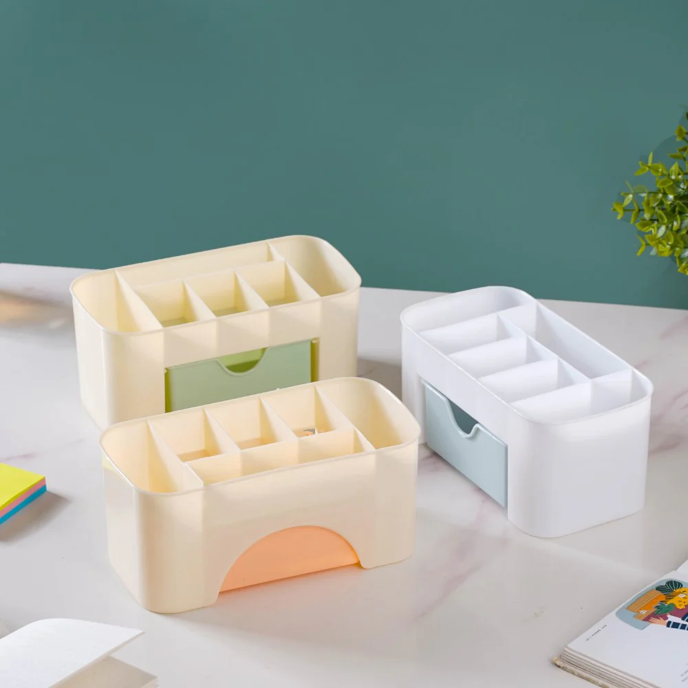 Desk Organizer With Drawer Beige - Image 15