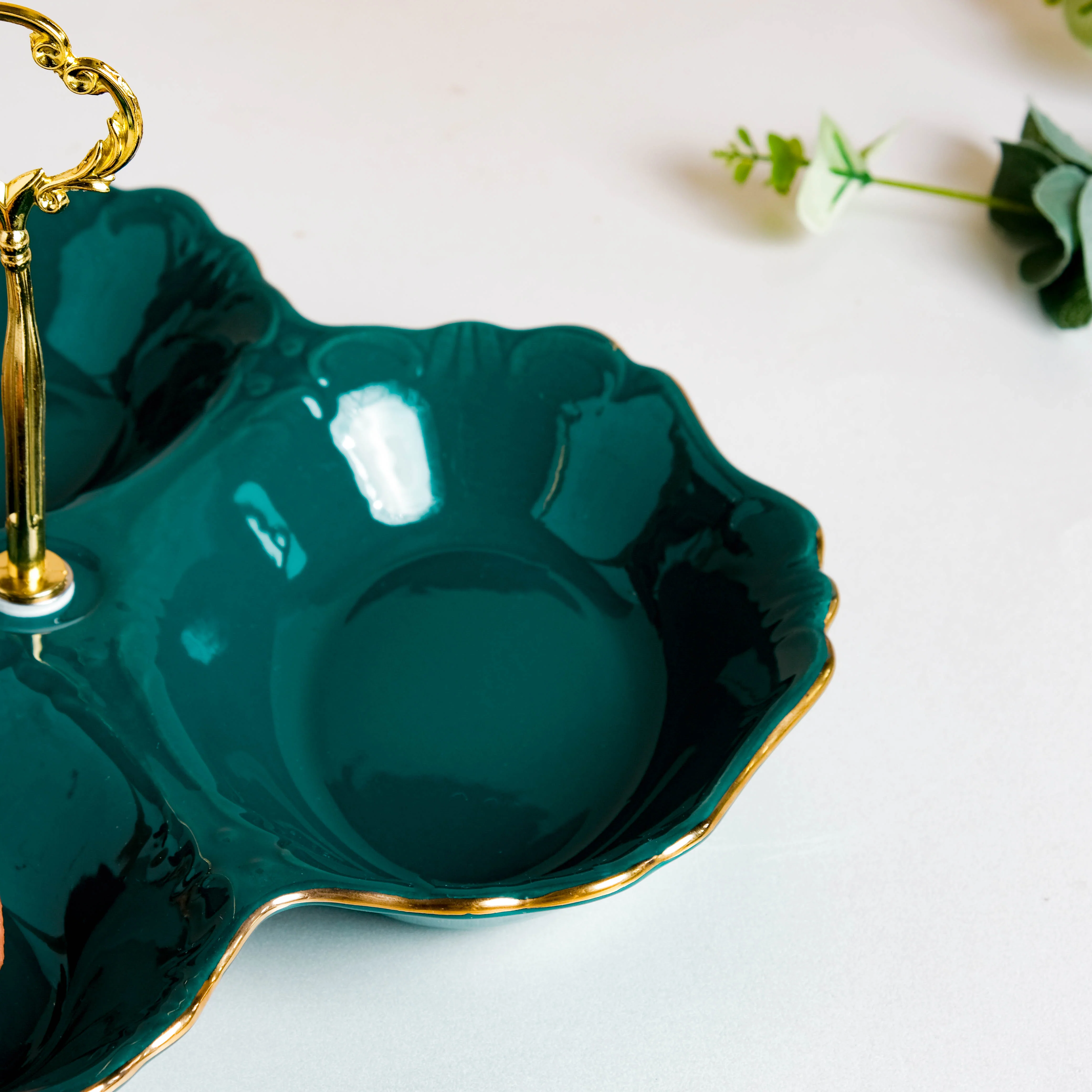 Dessert O' Clock Emerald Golden Platter - Image 9