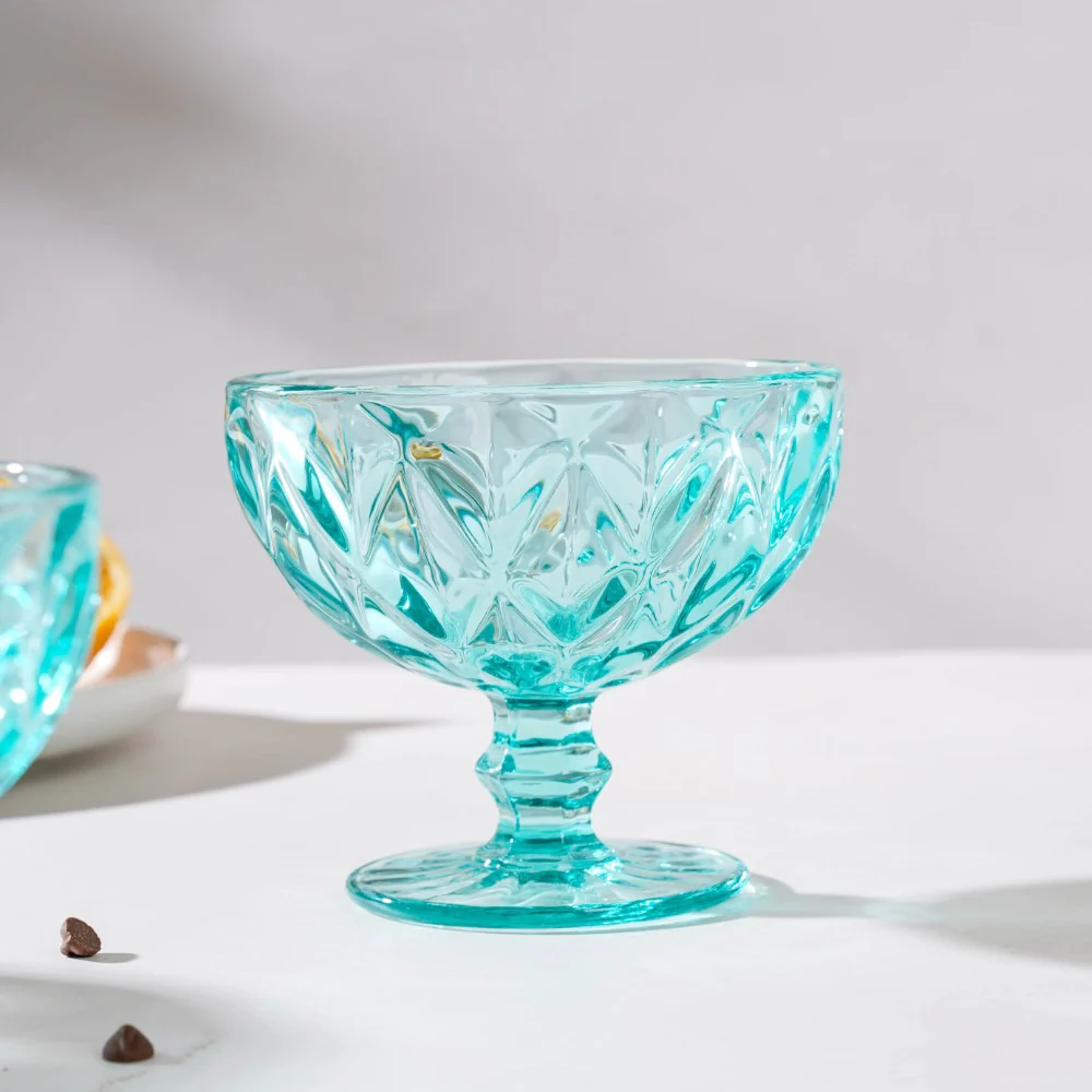 Dessert Serving Bowl Teal Set Of 6 300 ml - Image 10