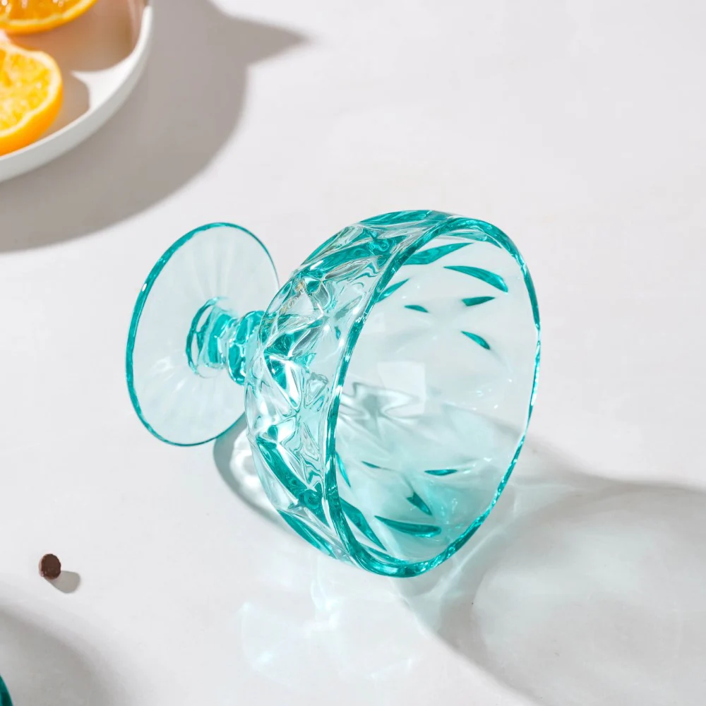 Dessert Serving Bowl Teal Set Of 6 300 ml - Image 11