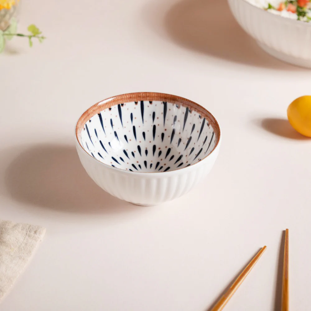 Dewdrop Ceramic Snack Bowl 4.5 Inch 250 ml