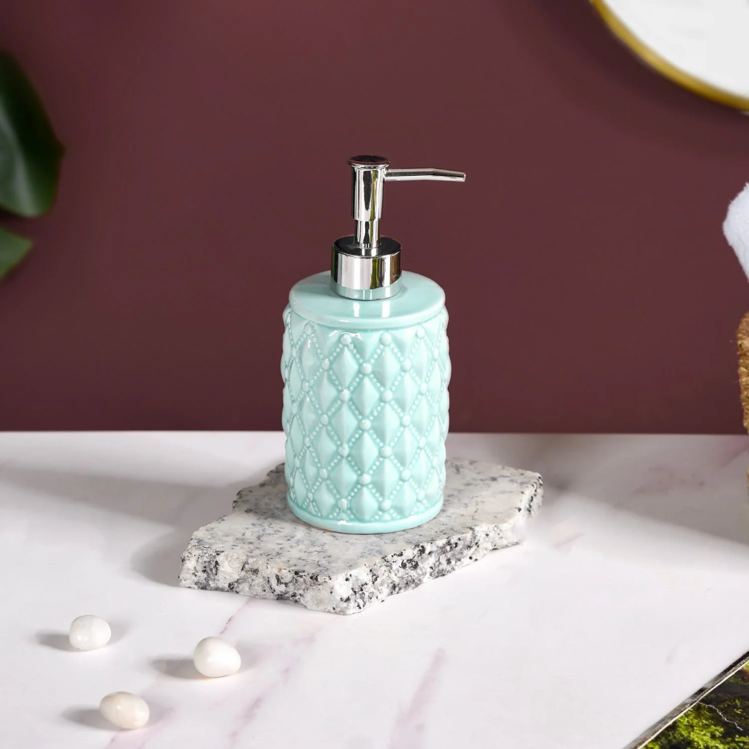 Diamond Knit Premium Bath Set Of 3 Mint - Image 10
