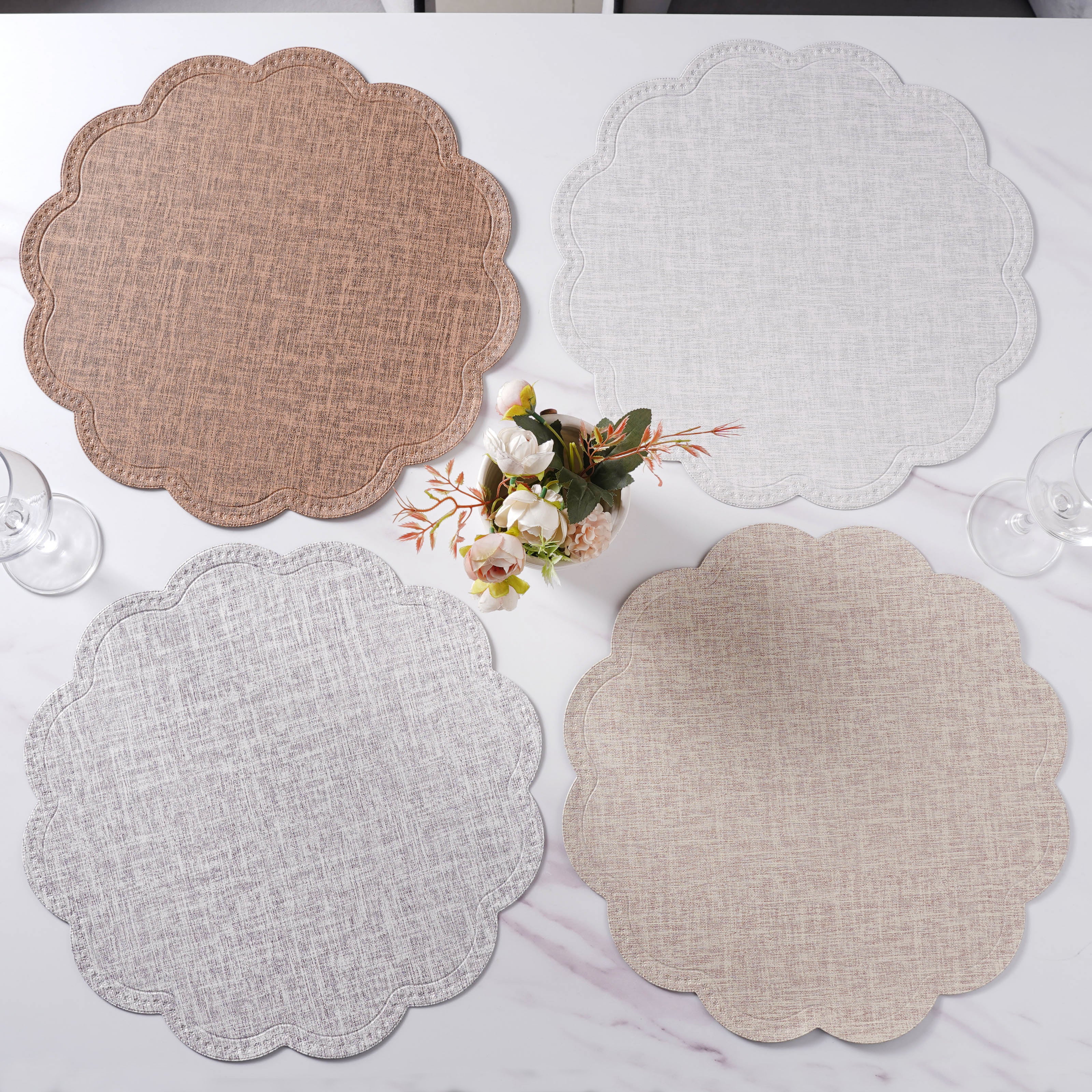 Dinner Table Mat Lace Set