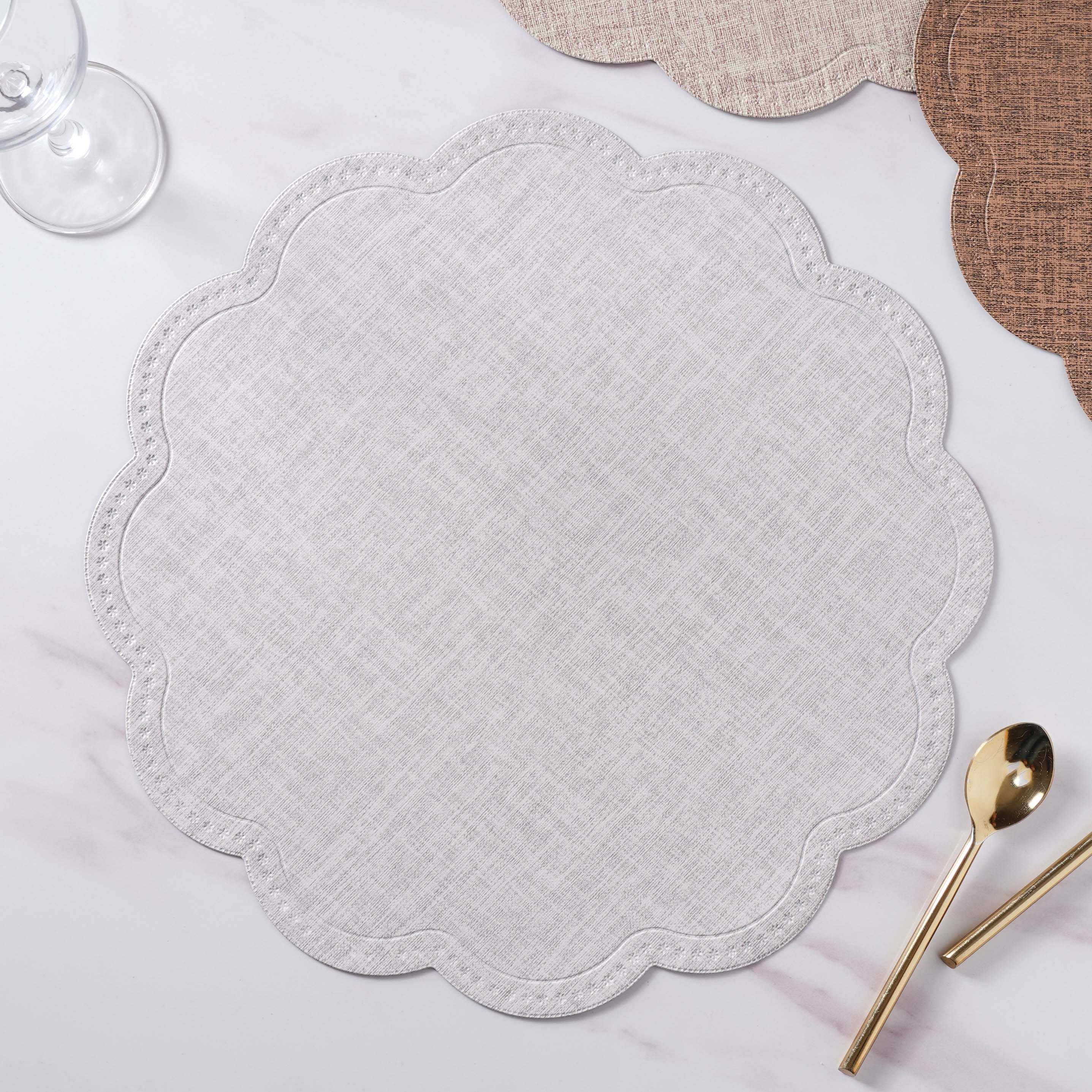 Dinner Table Mat Lace Set - Image 13