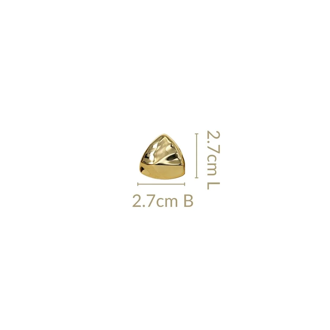 Distressed Metal Gold Studs - Image 3