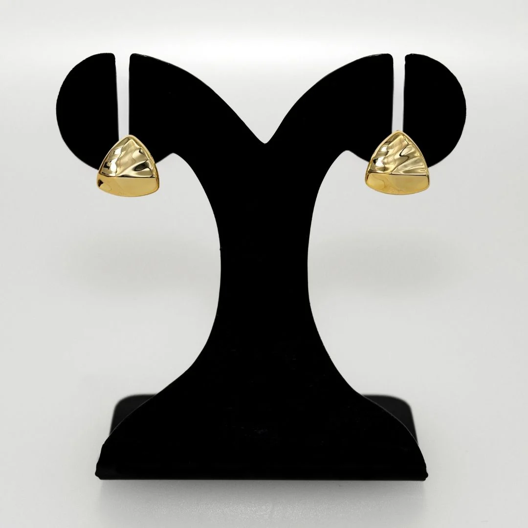 Distressed Metal Gold Studs - Image 6