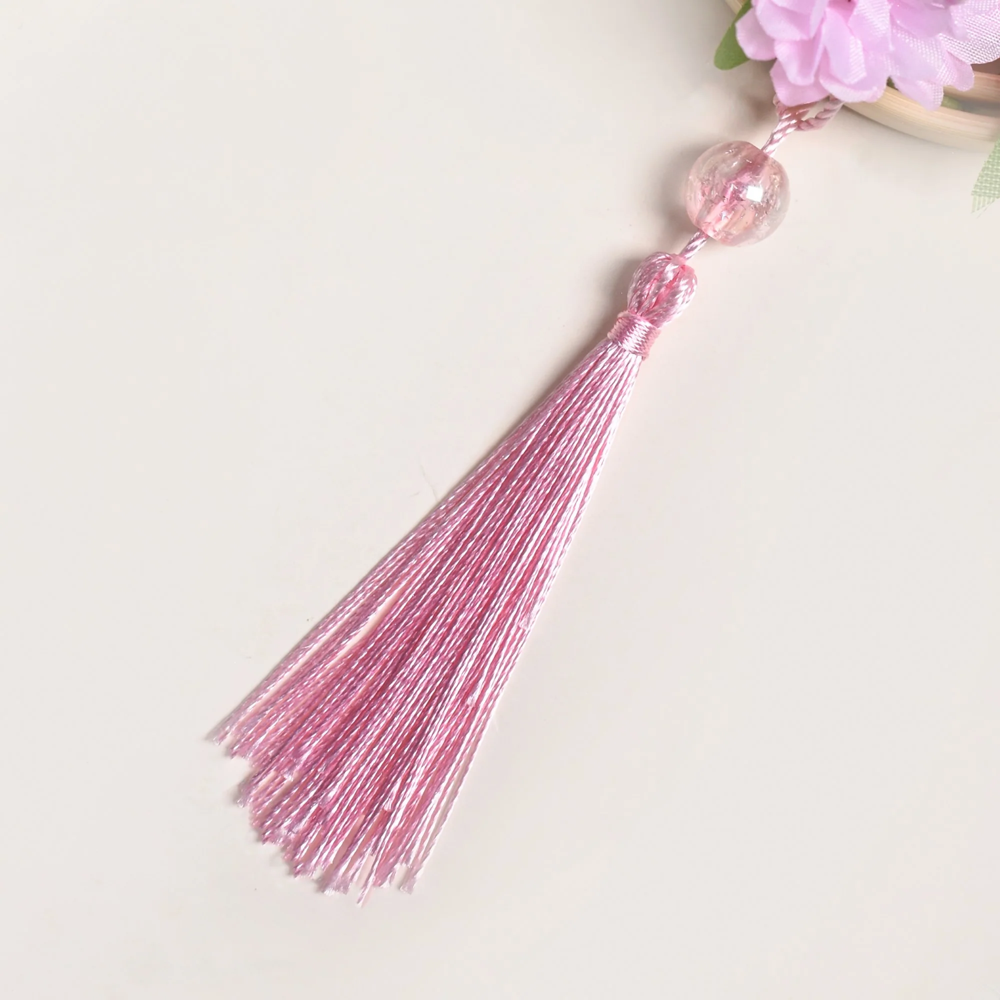 DIY Floral Swinging Car Ornament Pink - Image 8