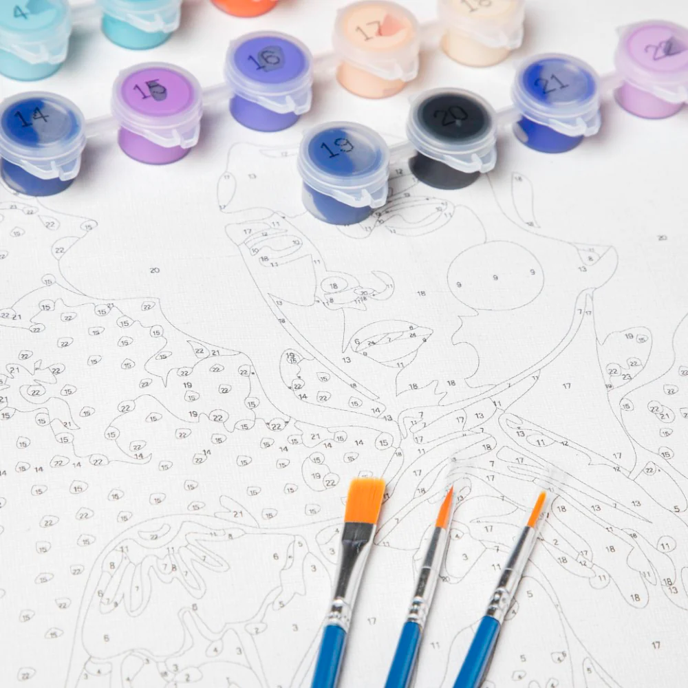 DIY Painting By Numbers Kit Thoughtful Girl - Image 5