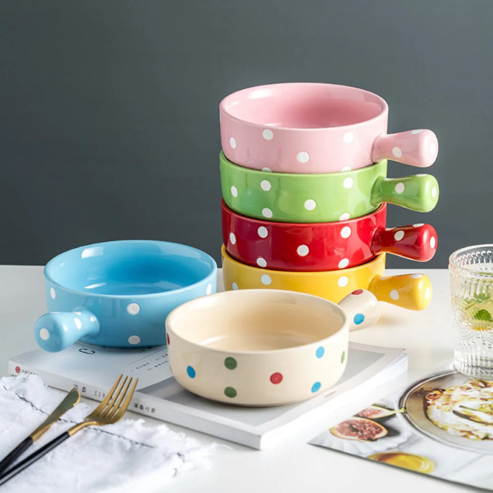 Dots Bowl With Handle - Image 2