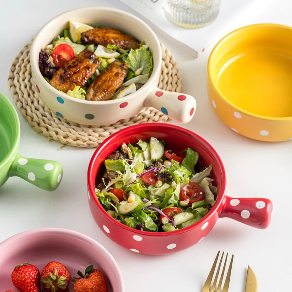 Dots Bowl With Handle - Image 9