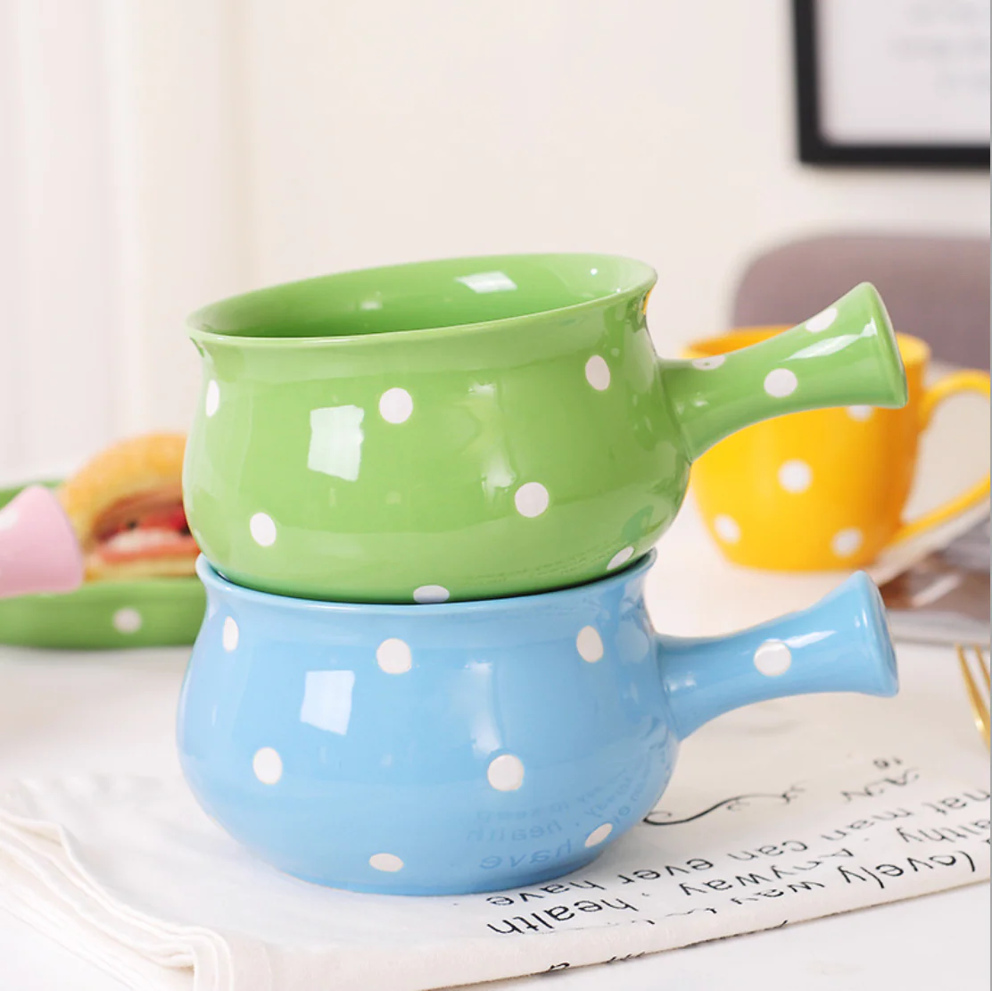 Dots Ceramic Pot Colourful