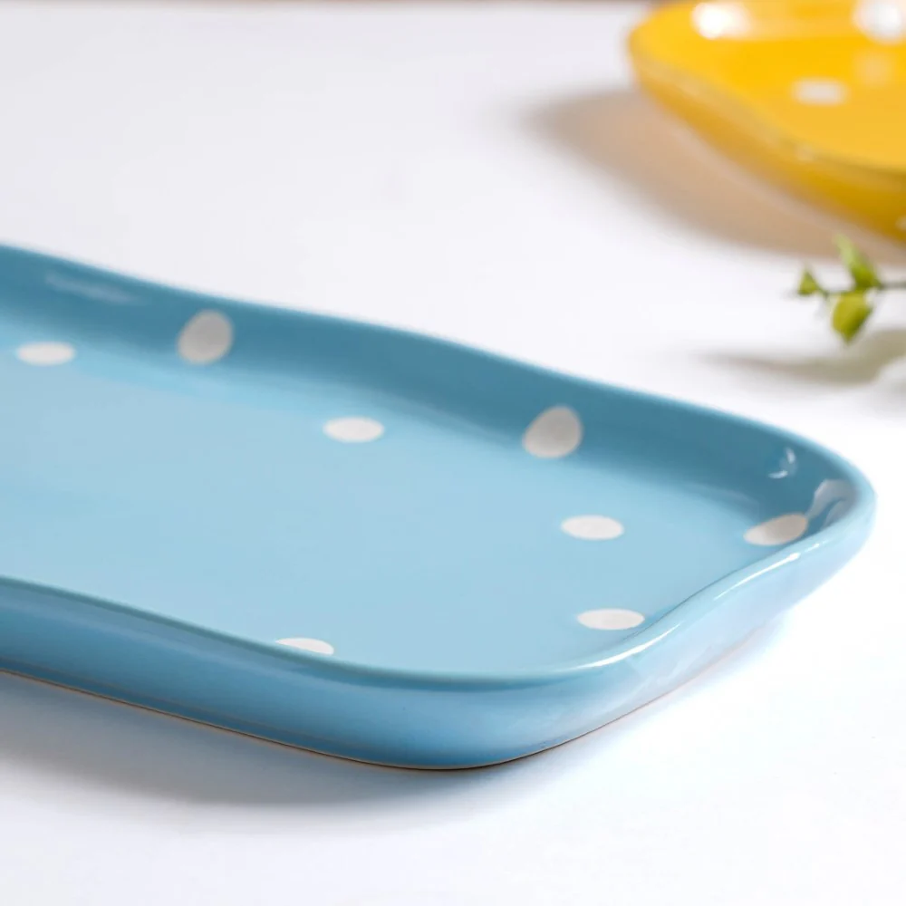 Dots Soup Plate Blue - Image 5
