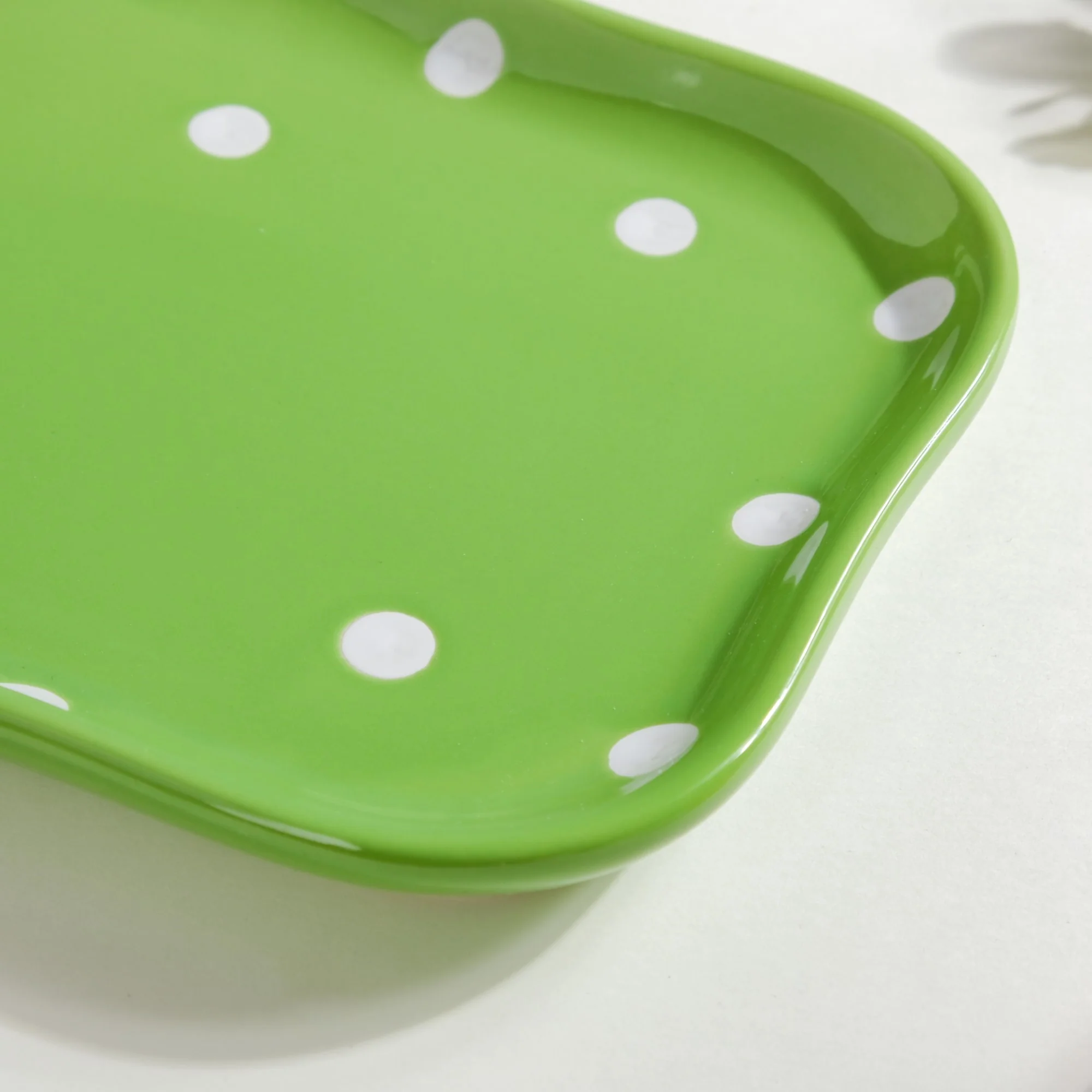 Dots Soup Plate Green - Image 8