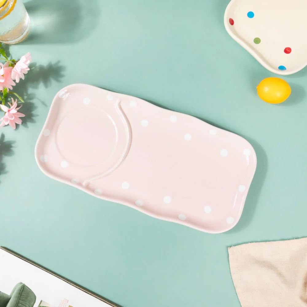Dots Soup Plate Pink - Image 6