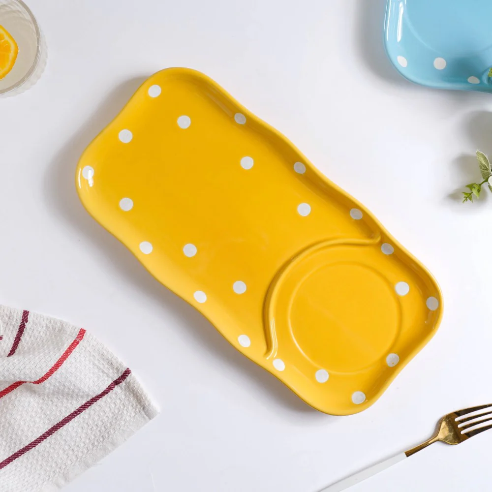 Dots Soup Plate Yellow - Image 5