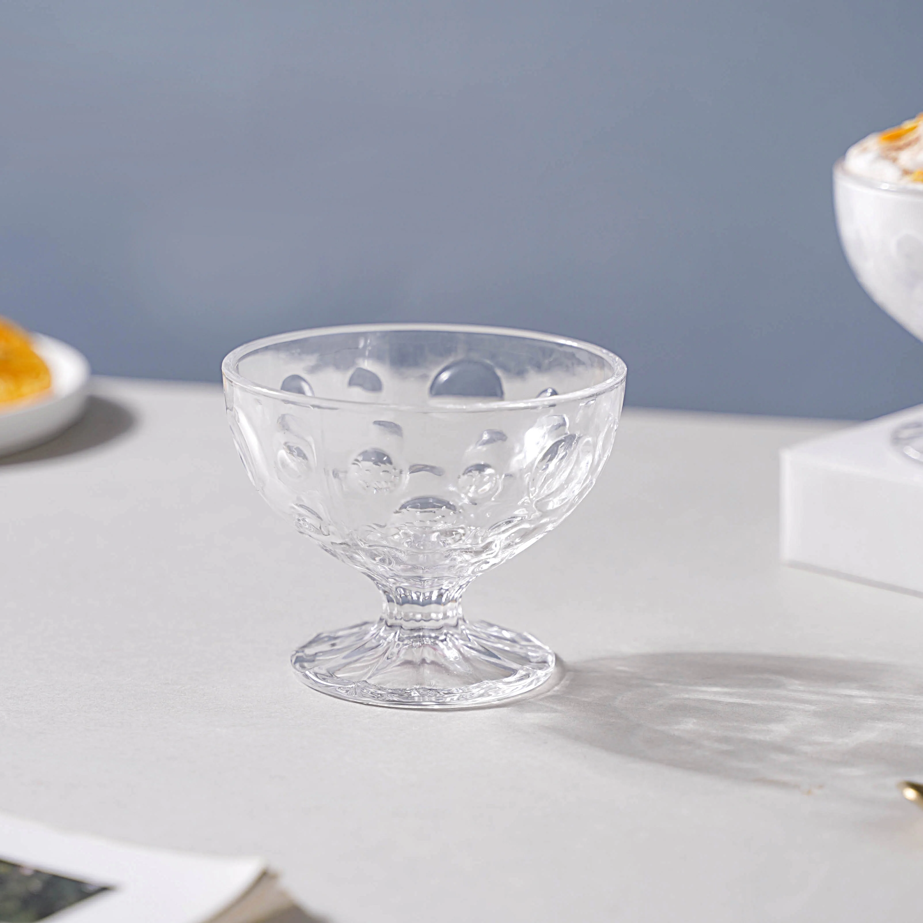 Dotty Glass Ice Cream Bowl Set of 2 - Image 8
