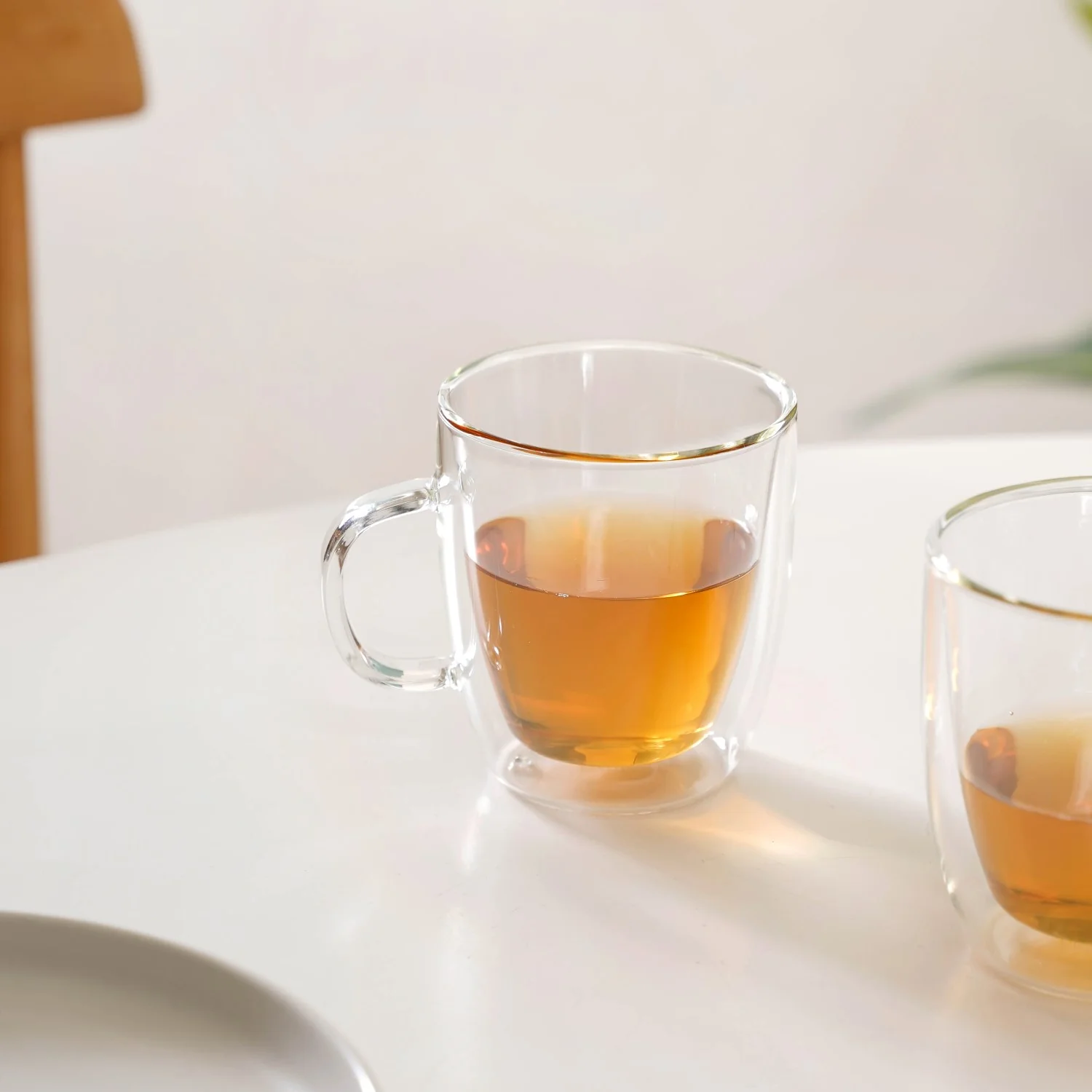 Double Wall Transparent Glass Cup Set Of 2 280ml - Image 6