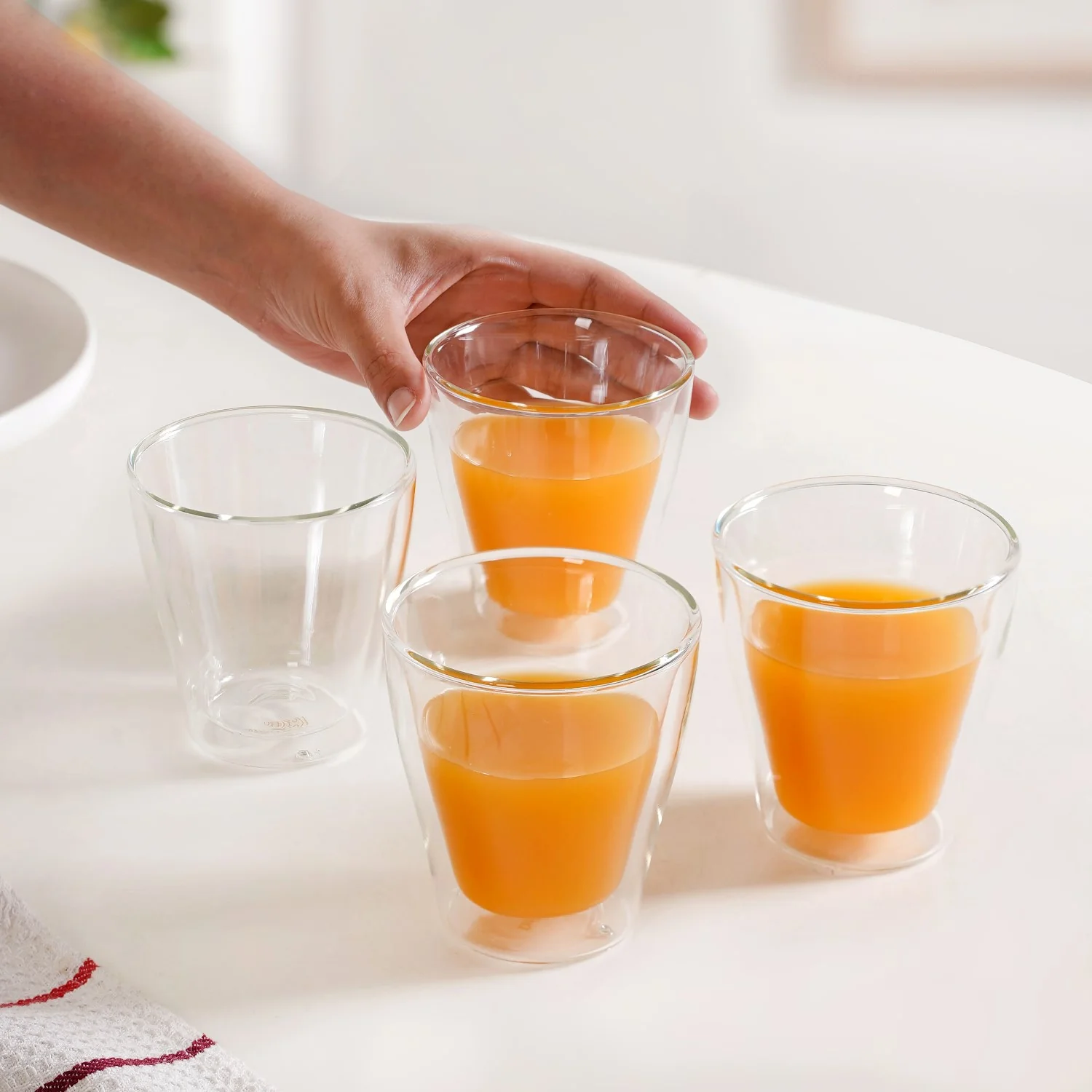 Double Walled Borosilicate Tumblers Set Of 4 250ml - Image 2