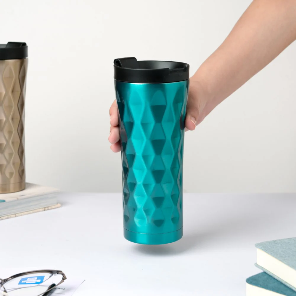 Double Walled Travel Tumbler Green 500ml - Image 2