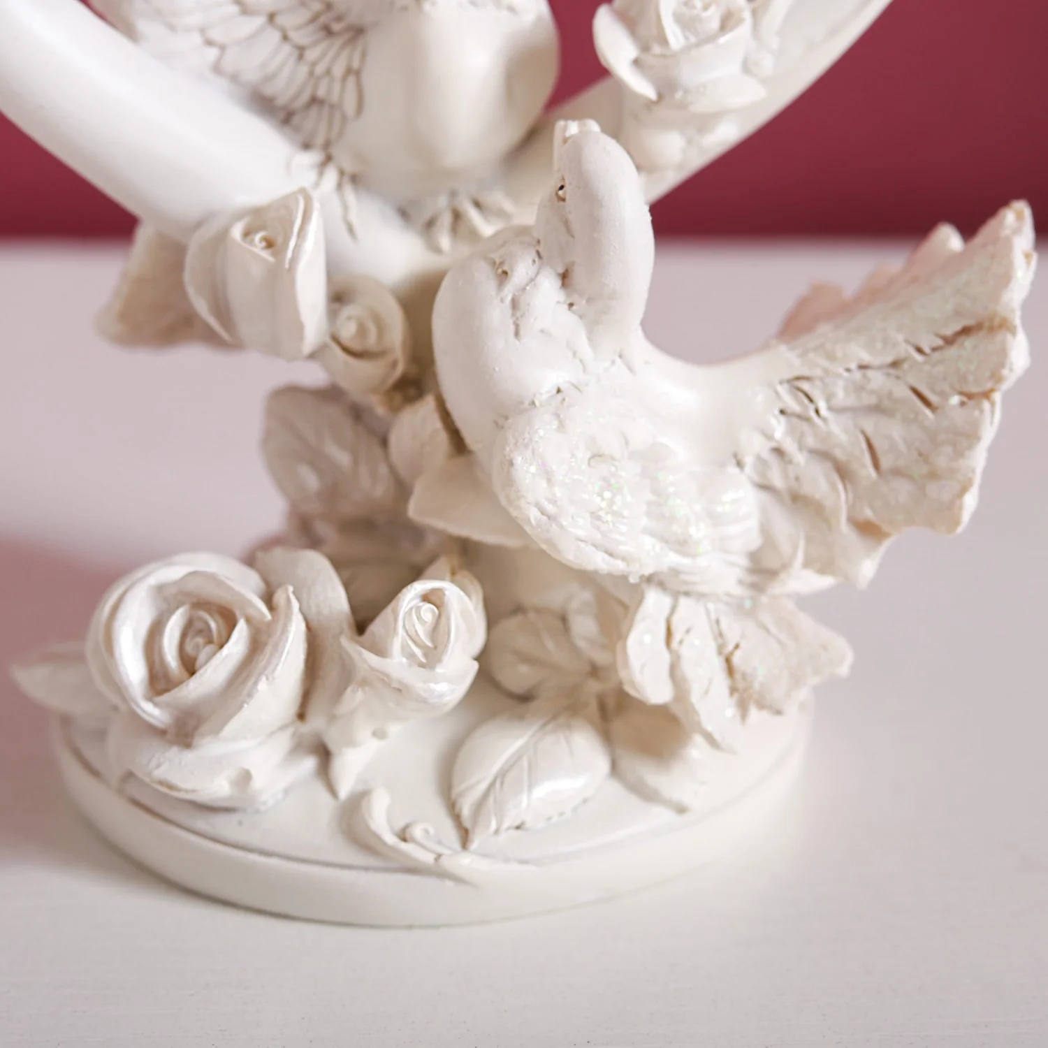 Doves Couple Showpiece Decor White - Image 6