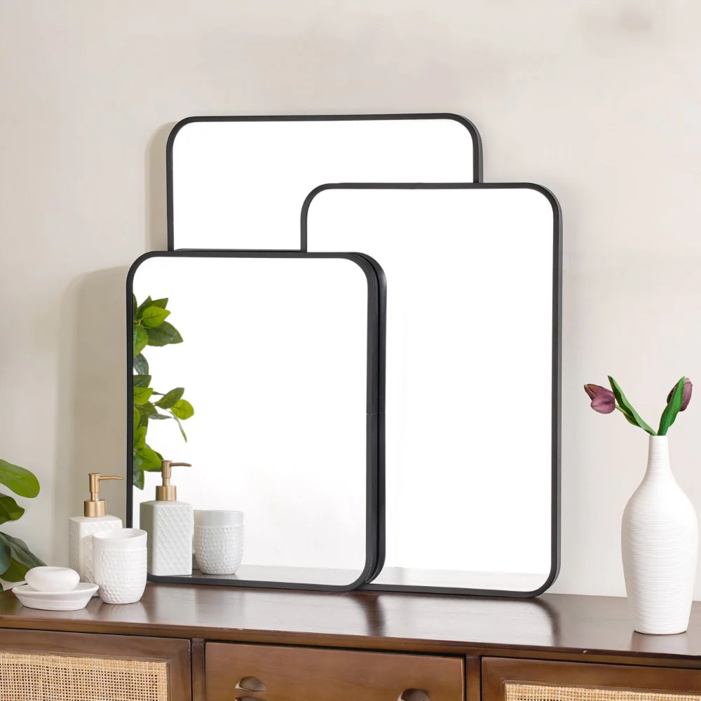 Dressing Table Mirror Black 23 x 16 Inches - Image 14