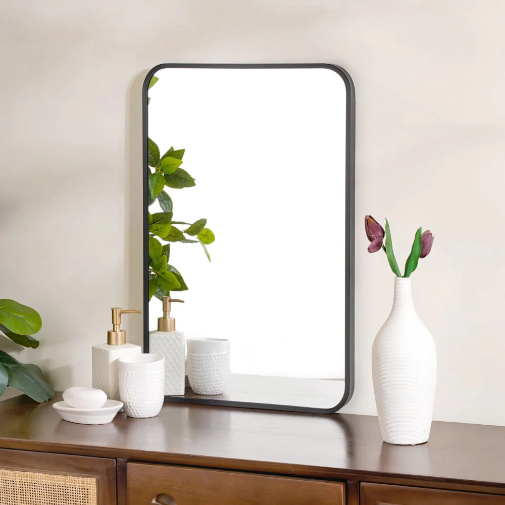 Dressing Table Mirror Black 23 x 16 Inches - Image 8