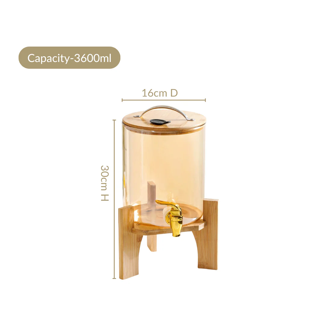 Drink Dispenser Amber 3600ml - Image 4