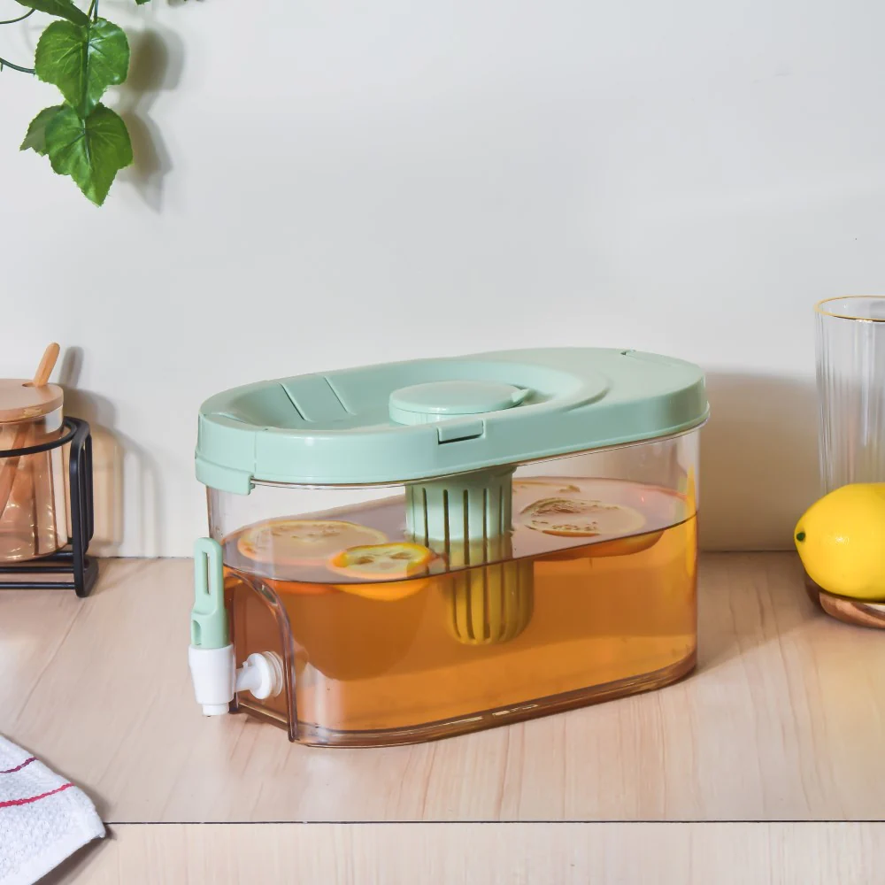 Drink Dispenser With Infuser Green 2250ml - Image 2