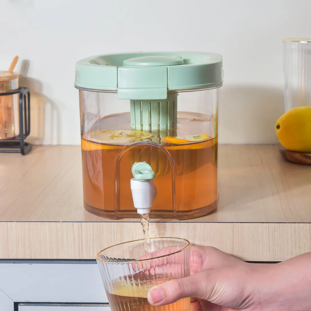 Drink Dispenser With Infuser Green 2250ml - Image 4
