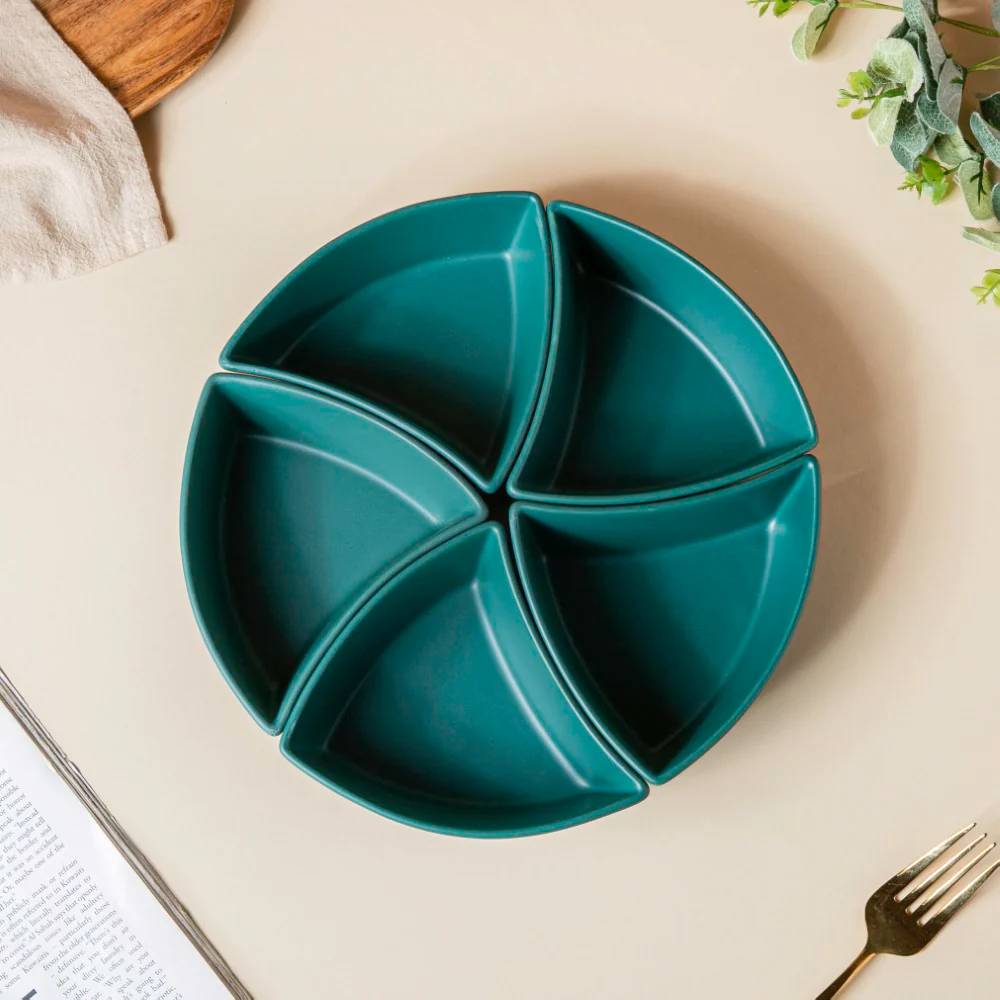 Dry Fruit Bowl Green Set Of 5 200 ml - Image 4
