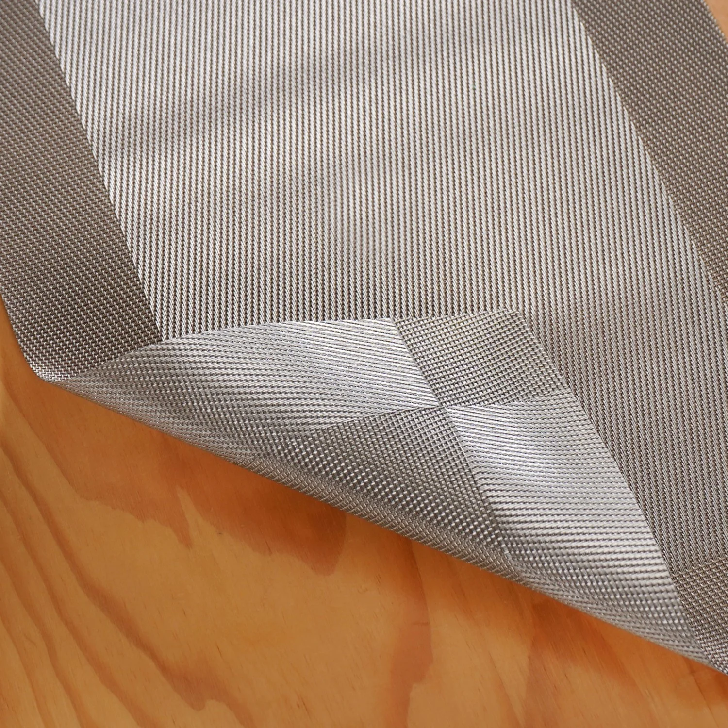Dual Tone Reversible Table Runner Silver 180x30cm - Image 5