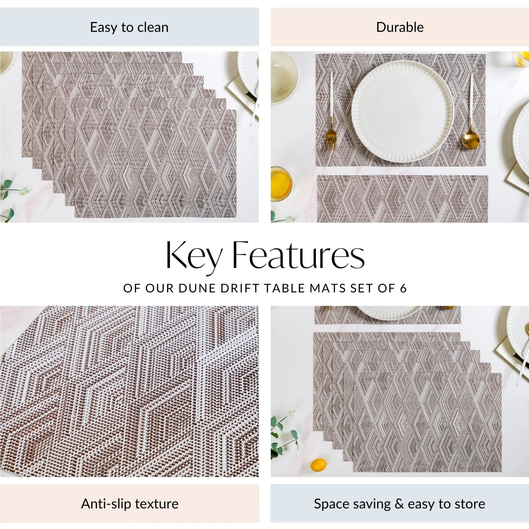 Dune Drift Table Mats Set Of 6 - Image 5