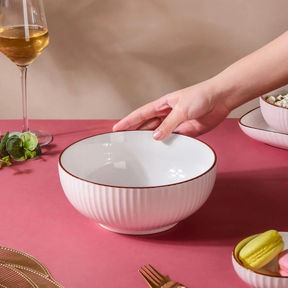 Dune Serving Bowl Pink - Image 2
