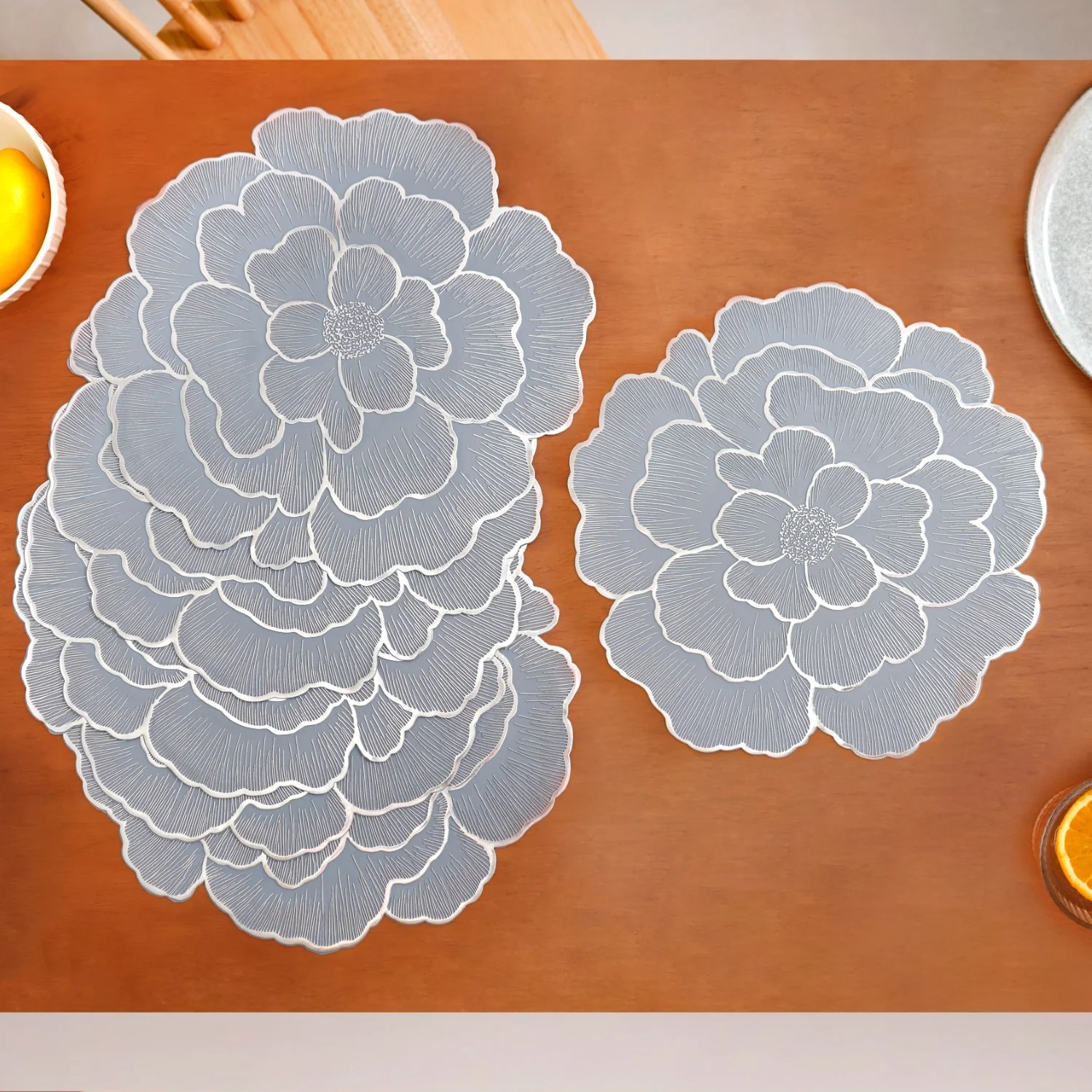 Dusty Dawn Floral Table Mat Set Of 6 - Image 2