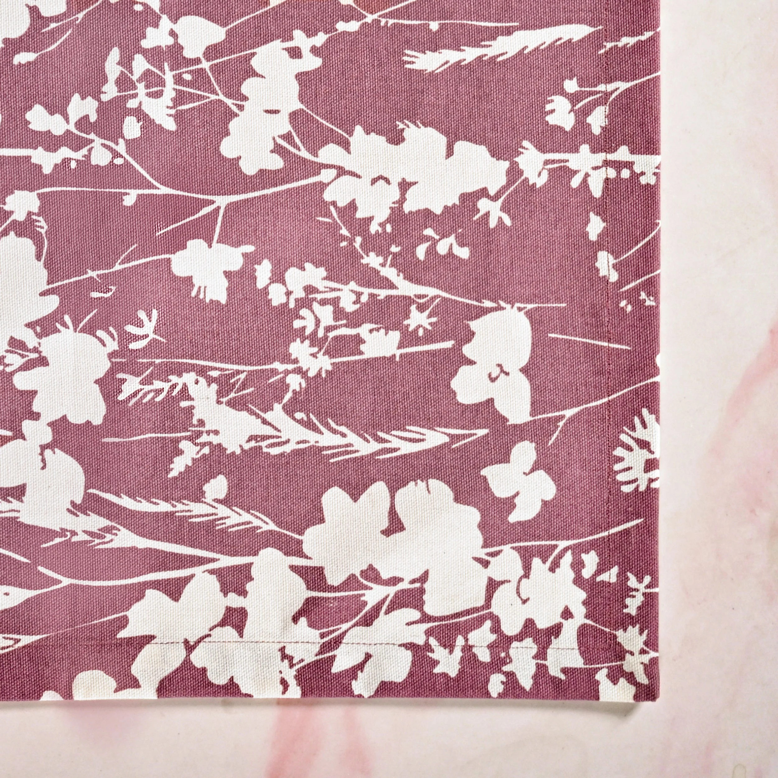 Dusty Mauve 8 Seater Cotton Water Resistant Runner 264x35cm - Image 7