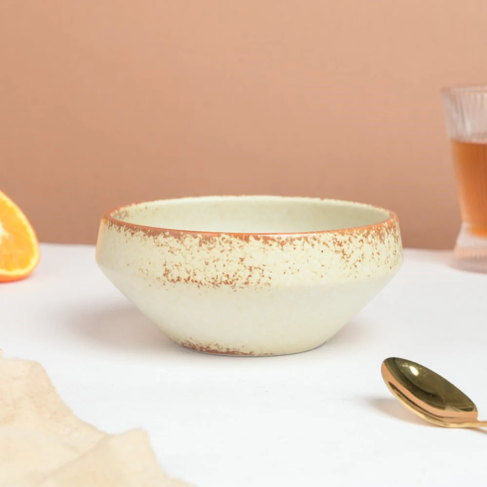 Earthy Stoneware Round Soup Bowl 350 ml - Image 7