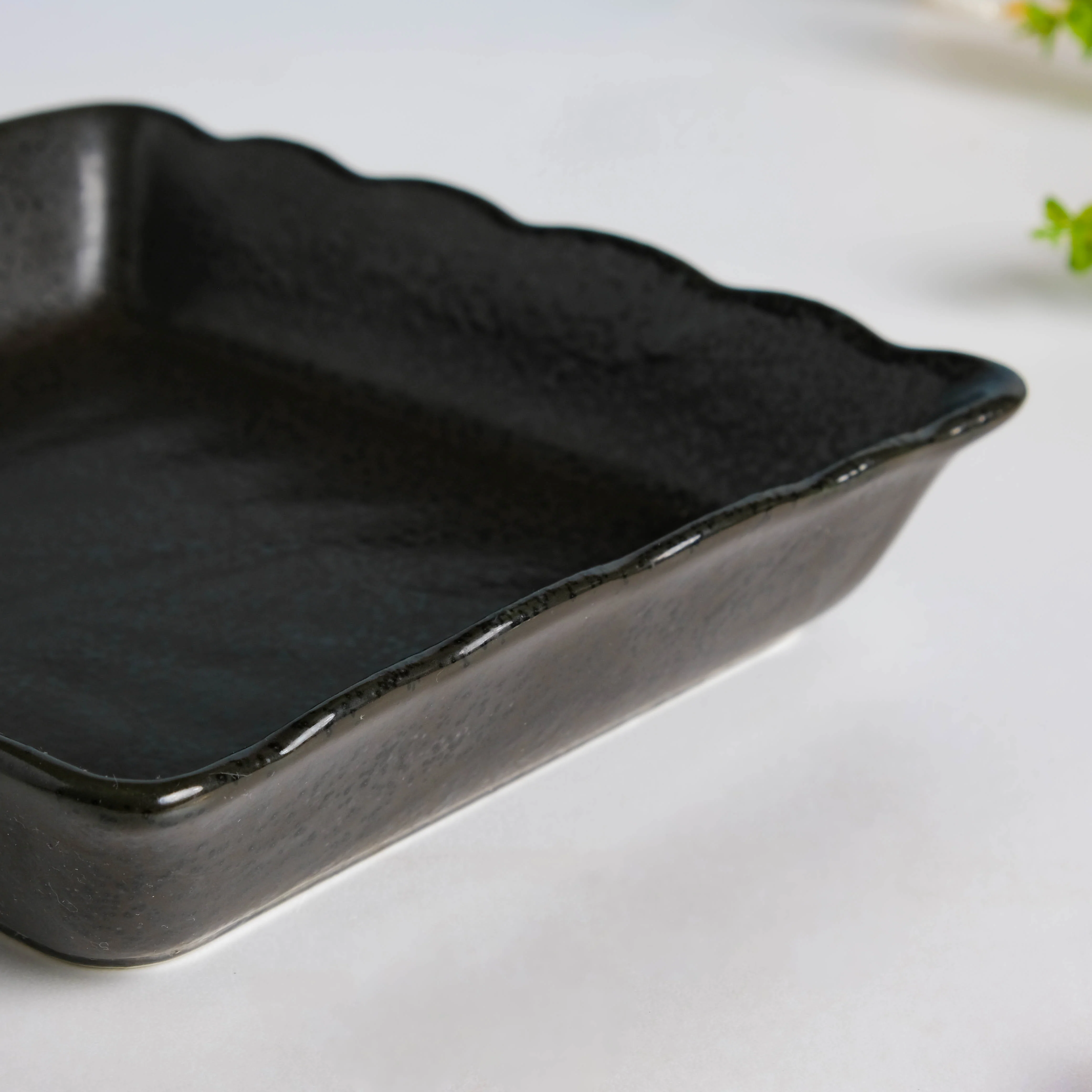Ebony Black Chip and Dip Plate - Image 8