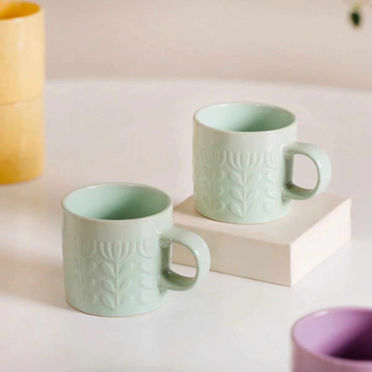 Eclectic Mugs Set Of 8 Multicolour 220ml - Image 3
