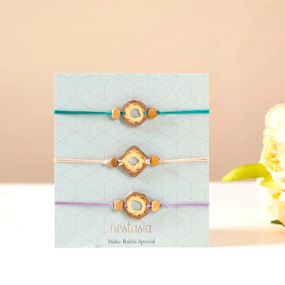 Organic Rakhi Gift Set Of 3 - Image 4